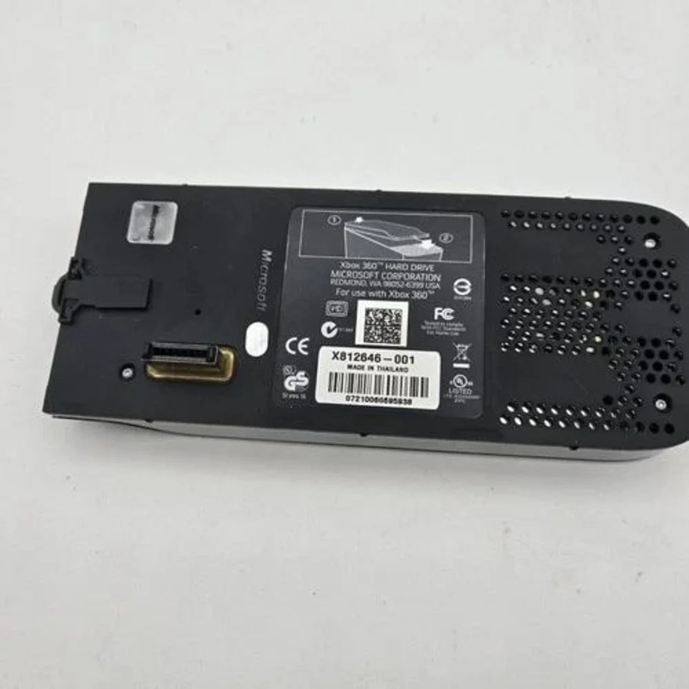 Microsoft Xbox 360 Hard Drive 120GB Black OEM External HDD X812646-001